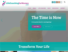 Tablet Screenshot of lifecoachingforwomen.com